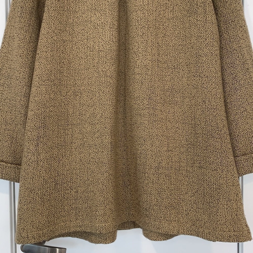 Vtg J Jill Retro Woven Pleat Back Wool Swing Coat M - Picture 11 of 15
